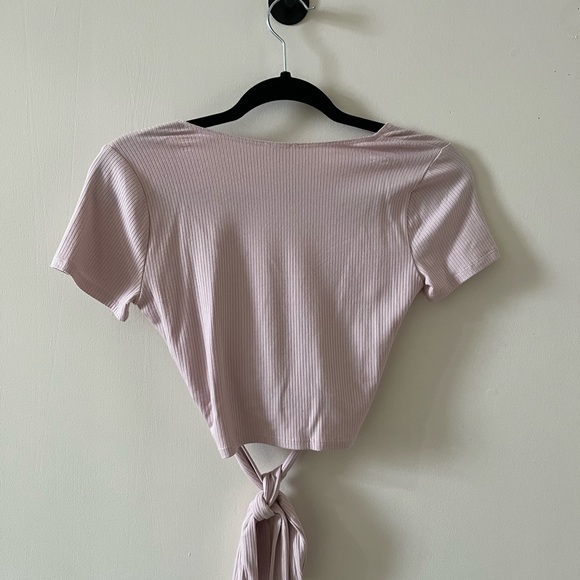 Garage Pink Wrap Top - Picture 3 of 3